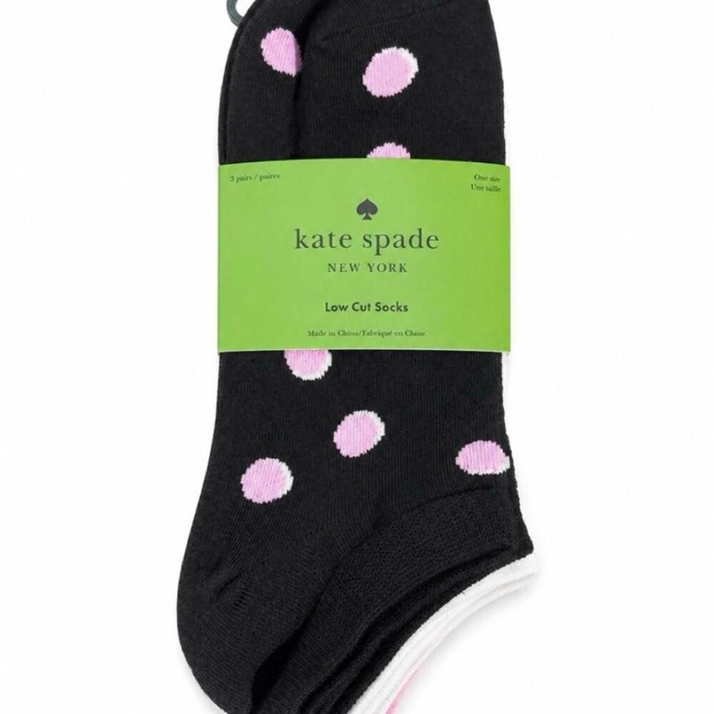 Kate Spade Low Cut 'head over heels' Socks Set